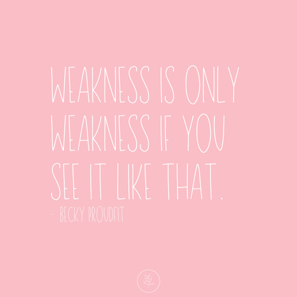 Weakness Quote