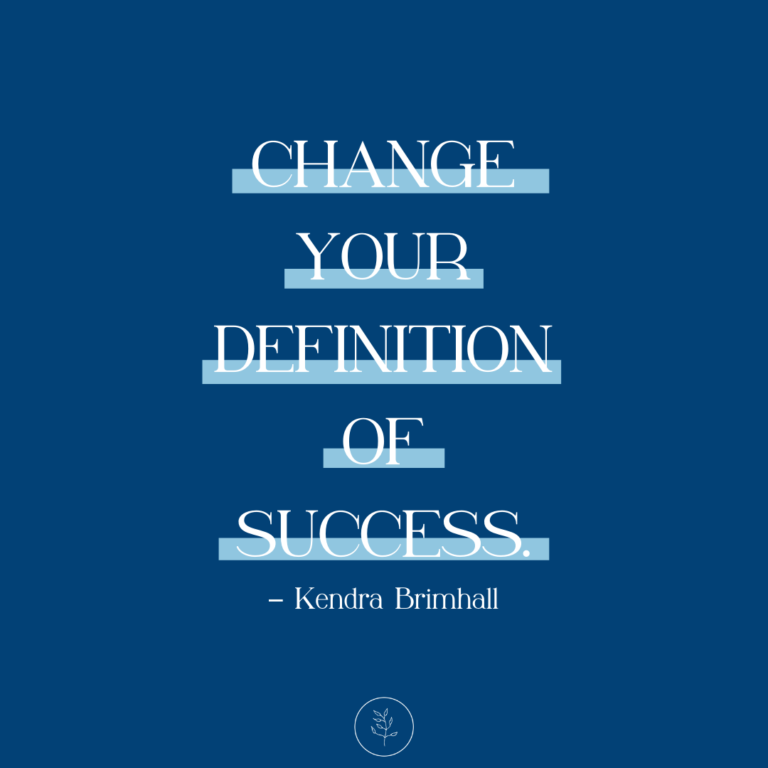 Go From Disappointed to Content with Your Habits || with Kendra Brimhall