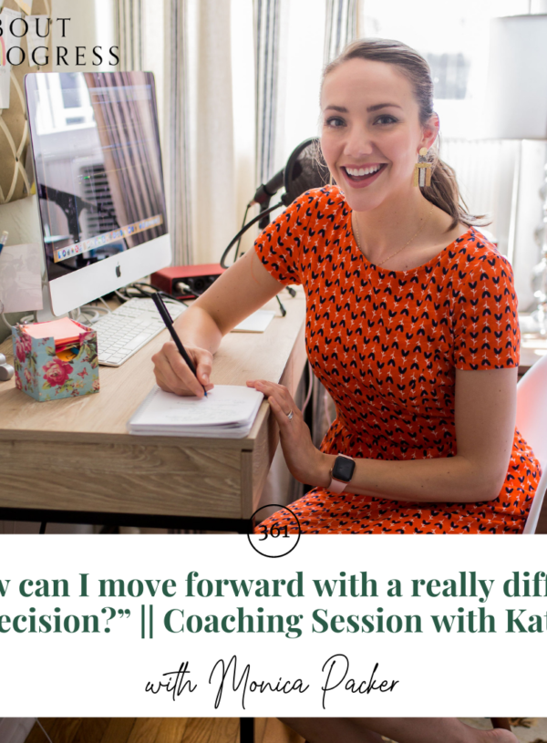 “How can I move forward with a really difficult decision?” || Coaching Session with Kate