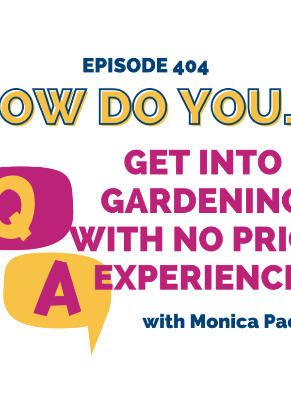 How do you get into gardening with no prior experience? || with Nicole Williams