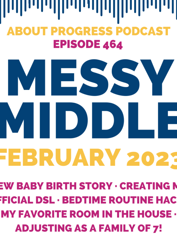 New Baby Birth Story, Creating my Official DSL, Bedtime Routine Hack, my Favorite Room in the House, Adjusting as a Family of 7!  || Messy Middle January 2023