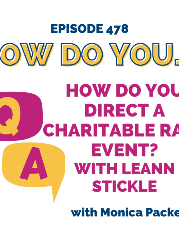 How do you direct a charitable race event? || with Leann Stickle